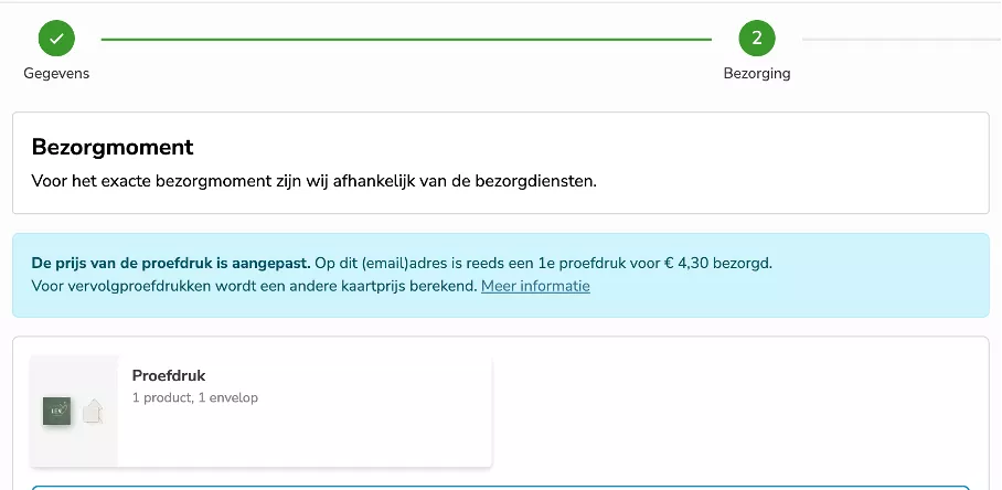 bezorgmoment CMS - Algemene Instellingen