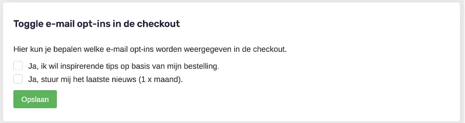 toggle-email-optin CMS - Algemene Instellingen