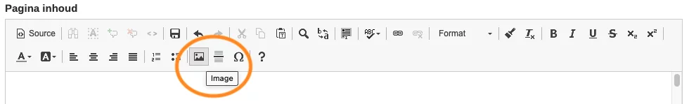 CMS-knopjes Pagina opmaak