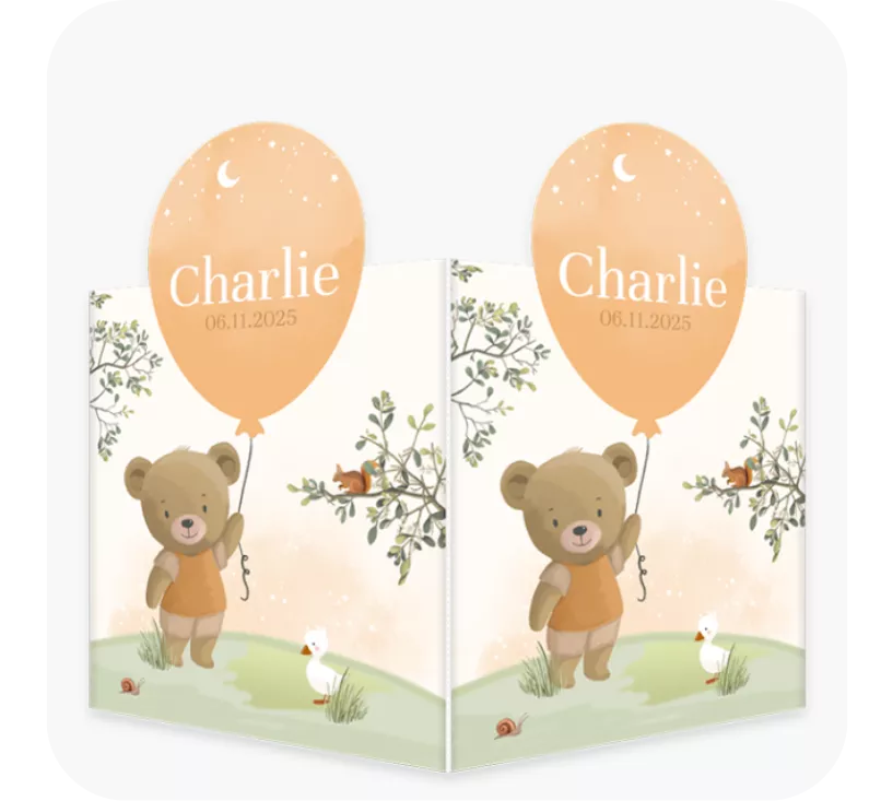 Geboortecharlie Raambord - Vrije vorm