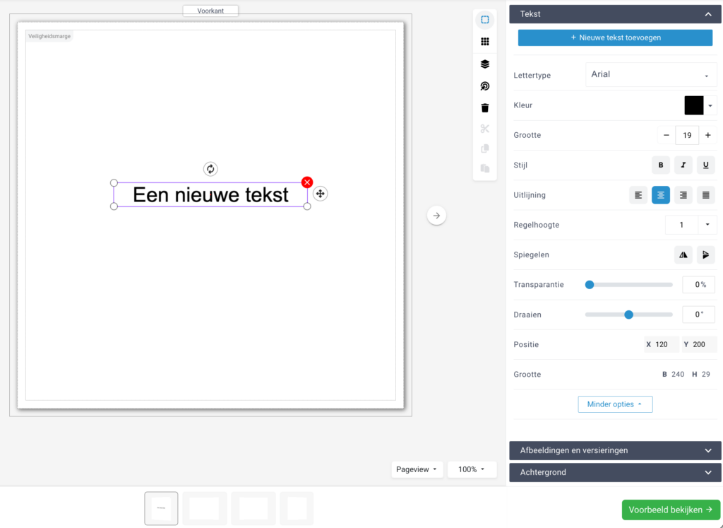 editor-tekst1-1024x747 Designer Editor Basics - Hoe werkt de editor?