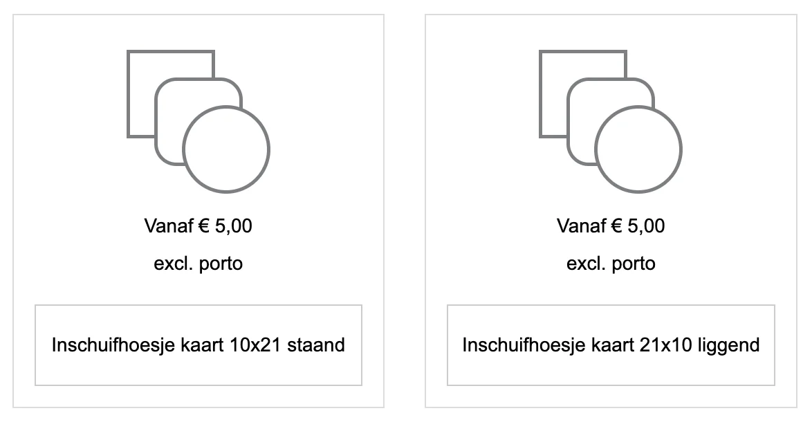 kaarttype-sleeve Sleeve - Insteekhoes