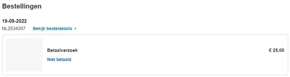 klant-betaalverzoek Betaalverzoek