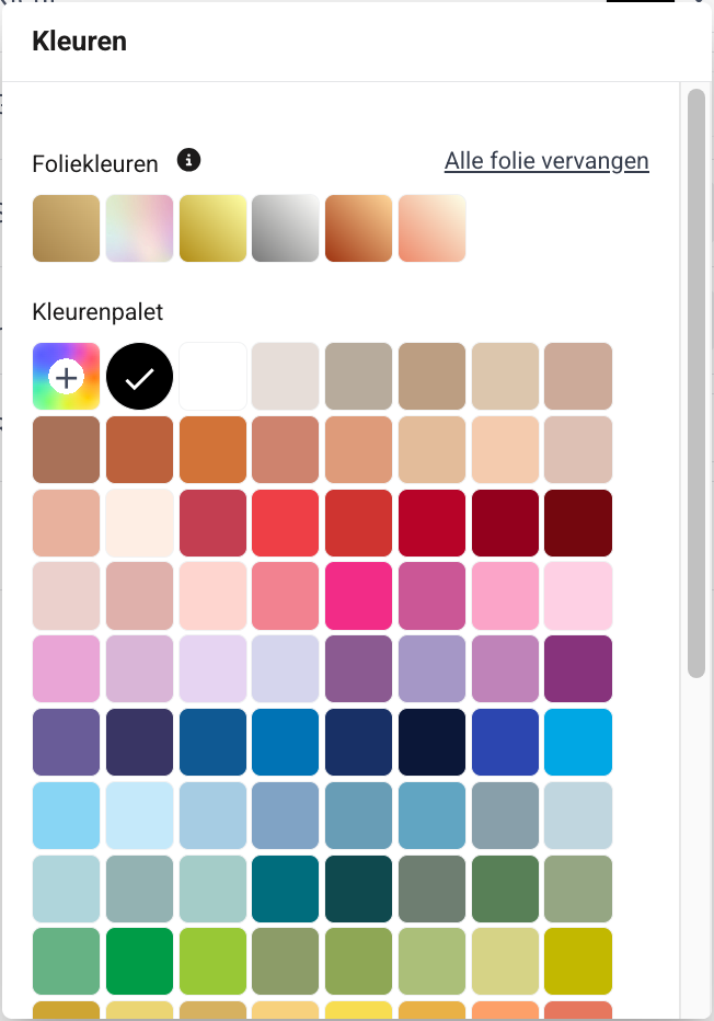 kleuren-oallet Designer Editor Basics - Hoe werkt de editor?