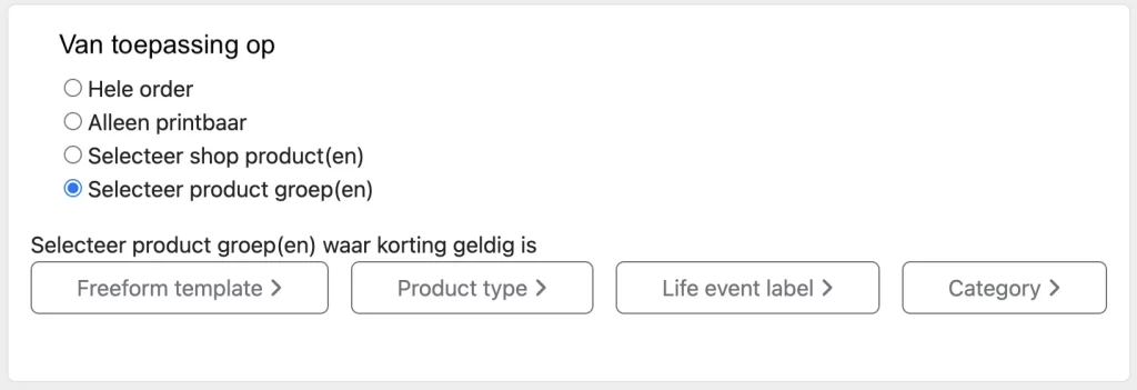 korting-productgroepen-1024x351 Kortingscode maken