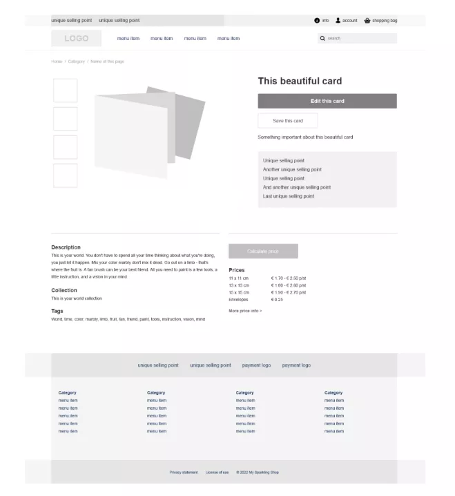 pdp-template Shop ontwerpen - Voor (aankomende) shophouders
