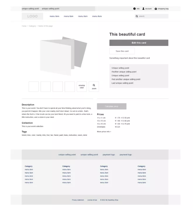 pdp-template Shop ontwerpen - Voor (aankomende) shophouders