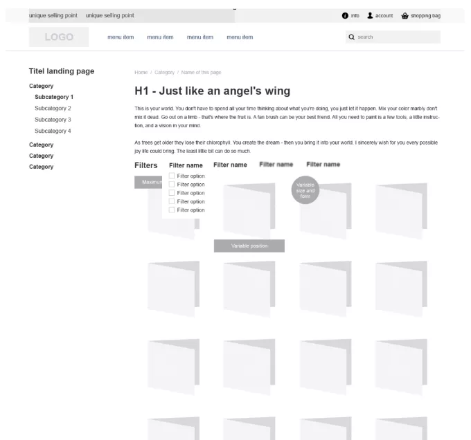 plp-template Shop ontwerpen - Voor (aankomende) shophouders