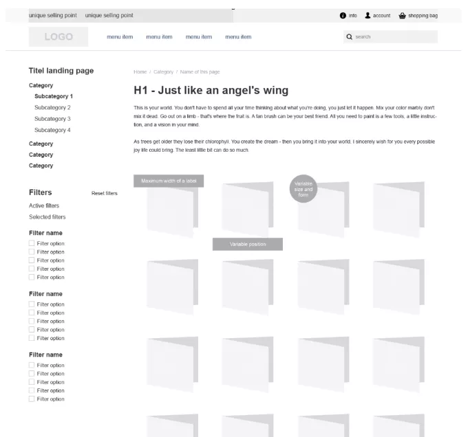 plp-template Shop ontwerpen - Voor (aankomende) shophouders