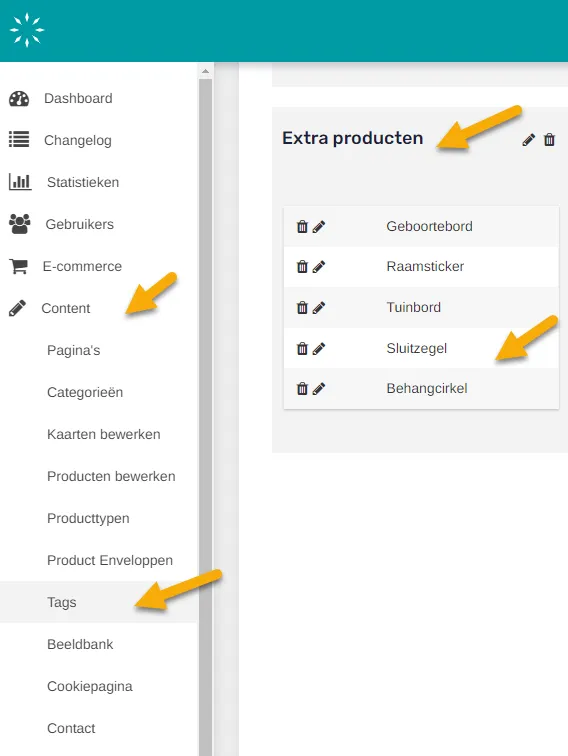 sluitzegel-tag Bewerkbare sluitzegels