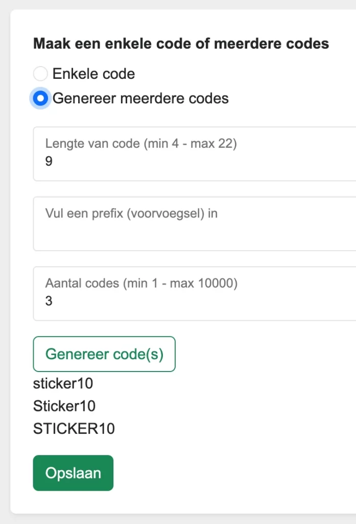specifiek-codes-genereren-697x1024 Kortingscode maken