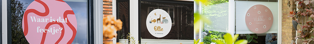 Banner-raamsticker Full colour raamstickers