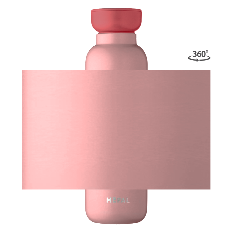 isoleerfles-ellipse-500-ml-nordic-pink-PIP Mepal Isoleerfles Ellipse – 500 ml