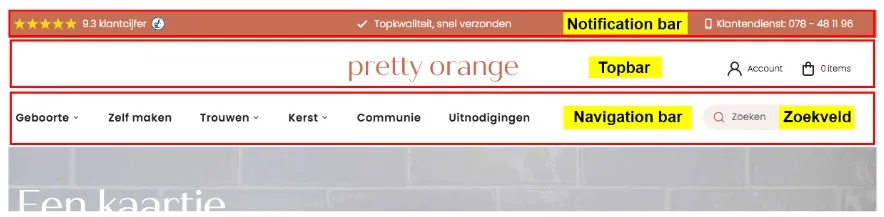 voorbeeld-headermenu Navigatie