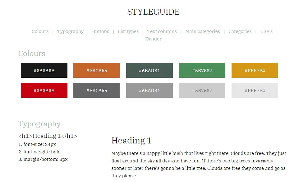voorbeeld-styleguide Navigatie
