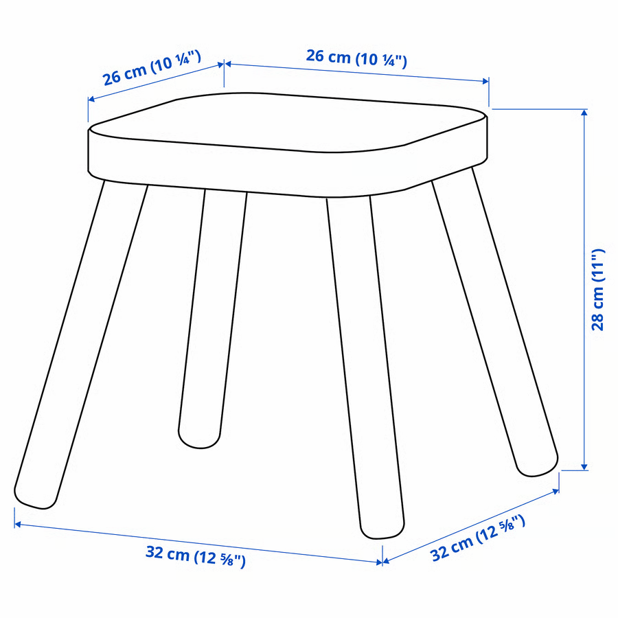 krukje-ikea Meubelsticker - krukje