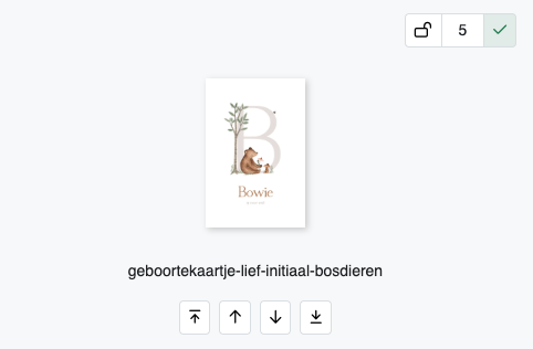 geboortekaartje_b_met_bosdieren_bowie-2 Sorteerpagina